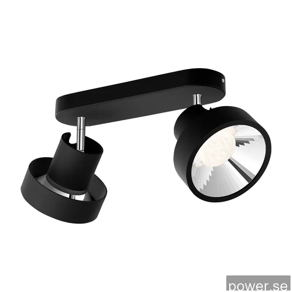 Philips Bukko LED spotlight 2X4,3W, svart