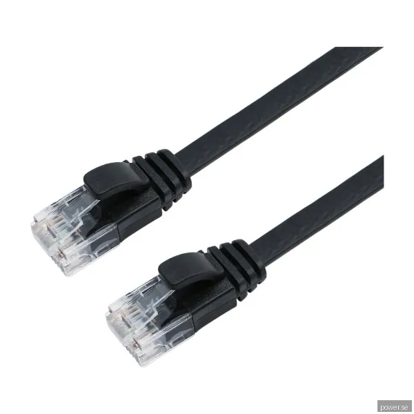 Eletra CAT6 Utp nätverkskabel 3M, svart