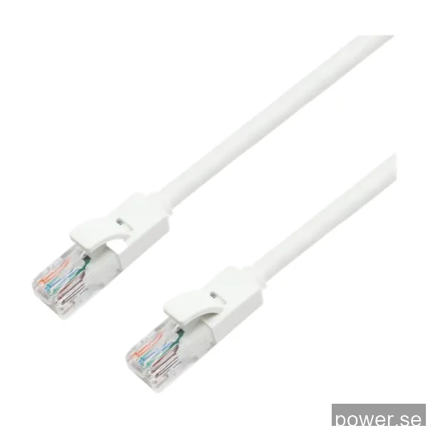 Eletra CAT6 Utp nätverkskabel 0,5M, vit