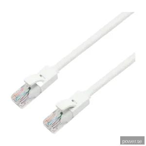 Eletra CAT6 Utp nätverkskabel 1M, vit