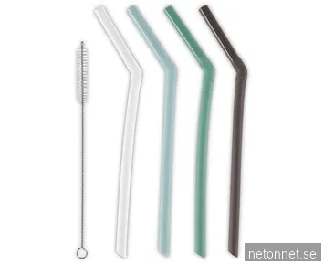 Andersson Silicone Straw Set 4pcs with Brushcleaner