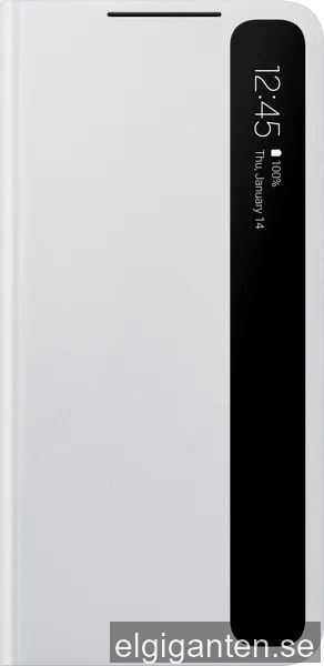 Samsung Galaxy S21 Plus Clear View fodral (ljusgrå)