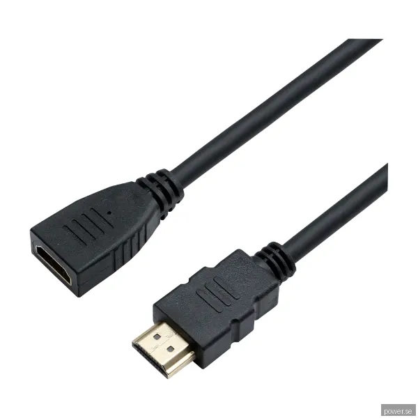 Eletra HDMI AM - HDMI Af 1.4B 1.5M kabel, svart
