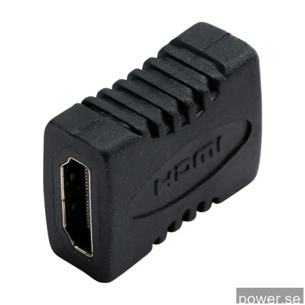 Eletra HDMI F - HDMI F 2.0 adapter, svart
