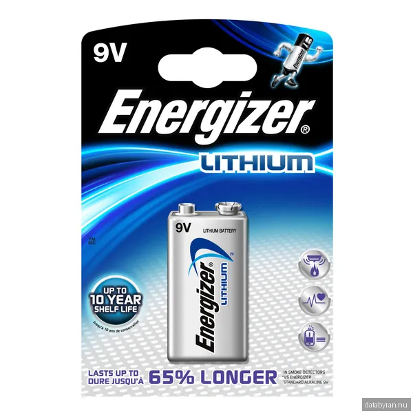 Batteri Energizer Ultimate Lithium 9V, 6LR61, 1-pack