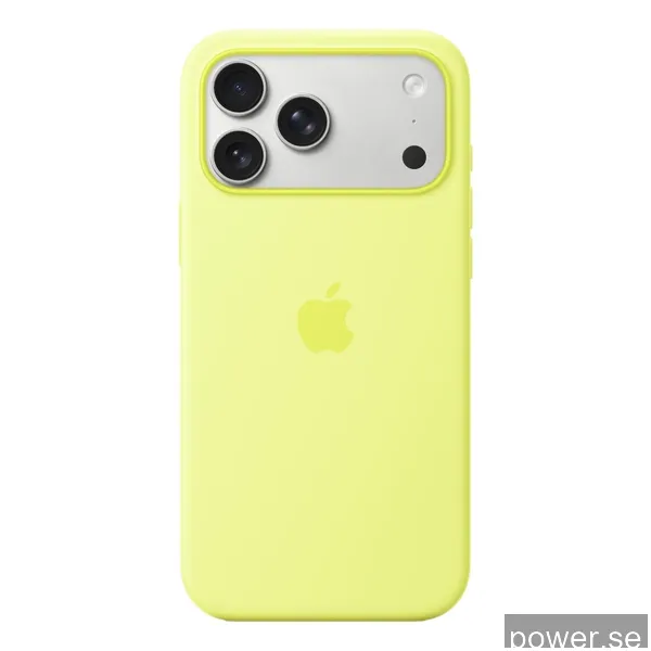 Apple iPhone 17 Pro Max Silicone Case with MagSafe – Neon Yellow