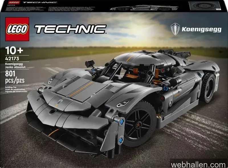 LEGO Technic Koenigsegg Jesko Absolut grå hyperbil 42173