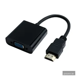 Eletra HDMI 1,4 M - VGA F 0,2M kabel, svart