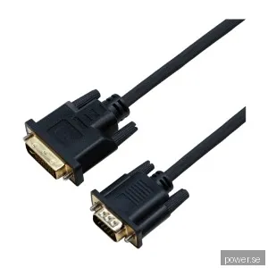 Eletra Dvi-I M - VGA M 1,5M kabel, svart