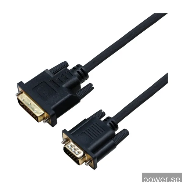 Eletra Dvi-I M - VGA M 2M kabel, svart