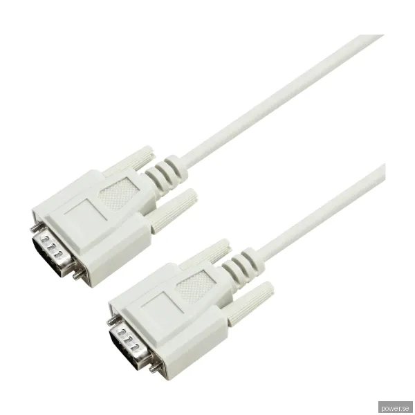 Eletra RS232 DB9 hane 3M kabel, grå