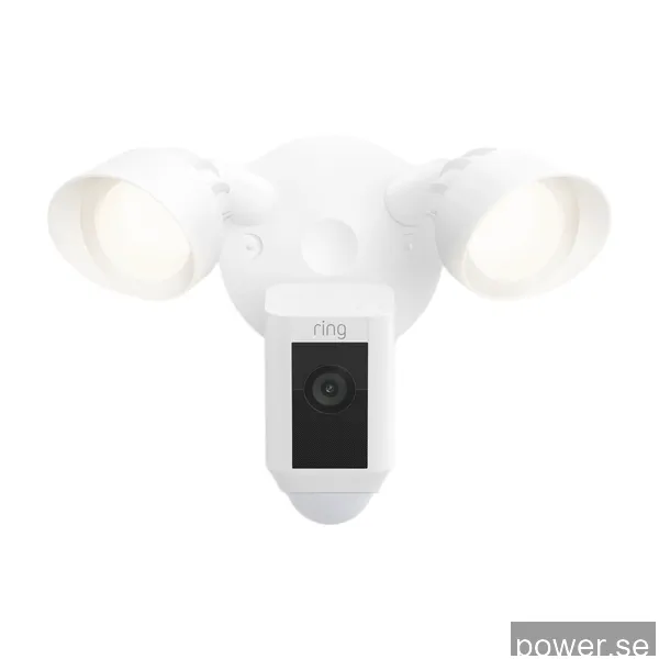 Ring Floodlight Cam Wired Plus övervakningskamera, vit