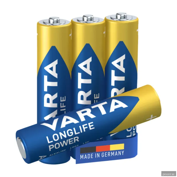 Varta Longlife Power AAA-batteri (4 st)