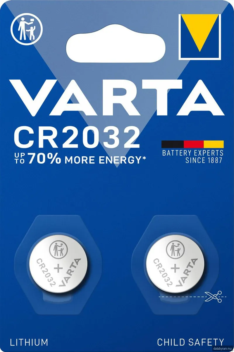 Varta CR 2032 batteri (2st)