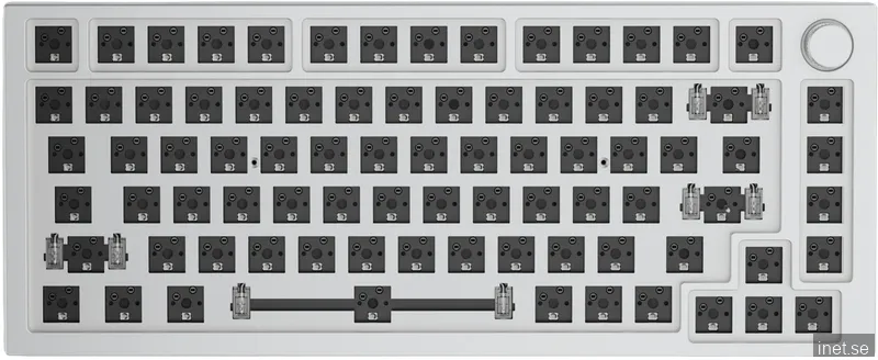 Glorious GMMK Pro Barebone Gamingtangentbord, white ice