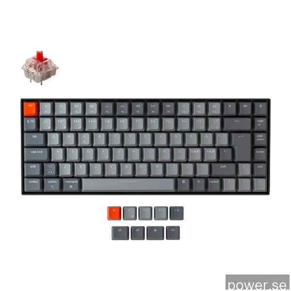 KEYCHRON K2 RGB TRÅDLÖST TANGENTBORD - GATERON RED