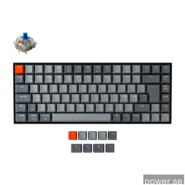 KEYCHRON K2 RGB TRÅDLÖST TANGENTBORD - GATERON BLUE