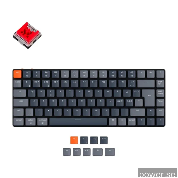 KEYCHRON K3 RGB TRÅDLÖST TANGENTBORD - OPTICAL RED