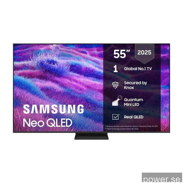 Samsung 55" QN80F Neo QLED 4K MiniLED Smart TV (2025)