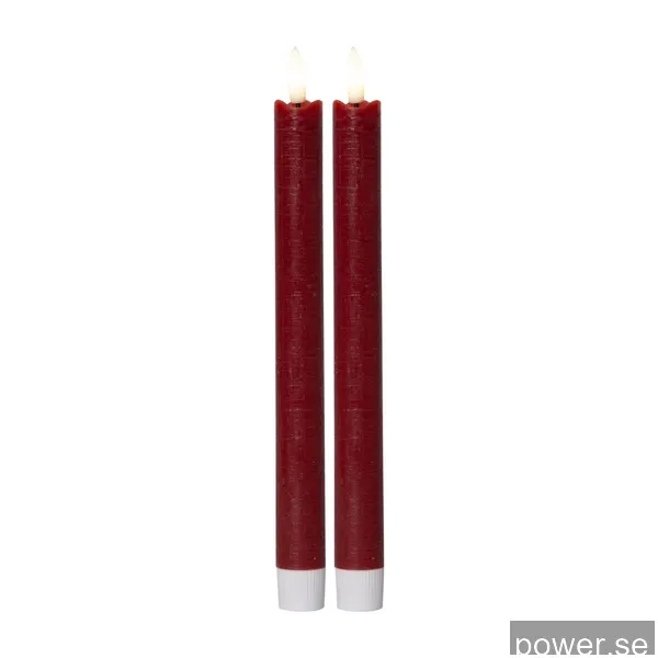 Star Trading 062-14 Flamme LED Middagsljus 2 St, röd