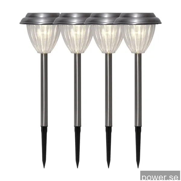 Star Trading 479-05 Palma Trädgårdslampa, 4 st