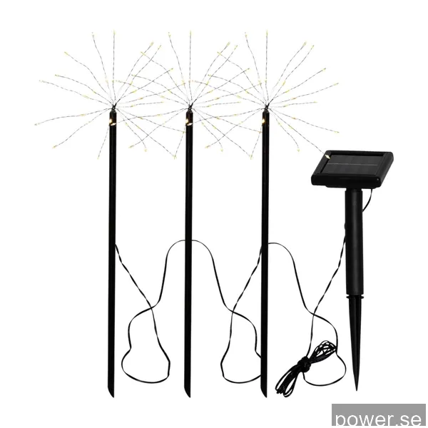 Star Trading 480-58 Firework Trädgårdslampa, 3 st