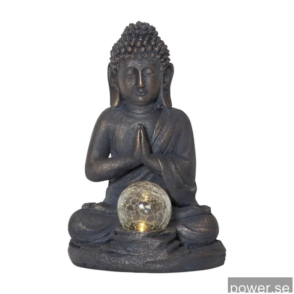 Star Trading 482-18 Buddha Prydnadslampa, grå