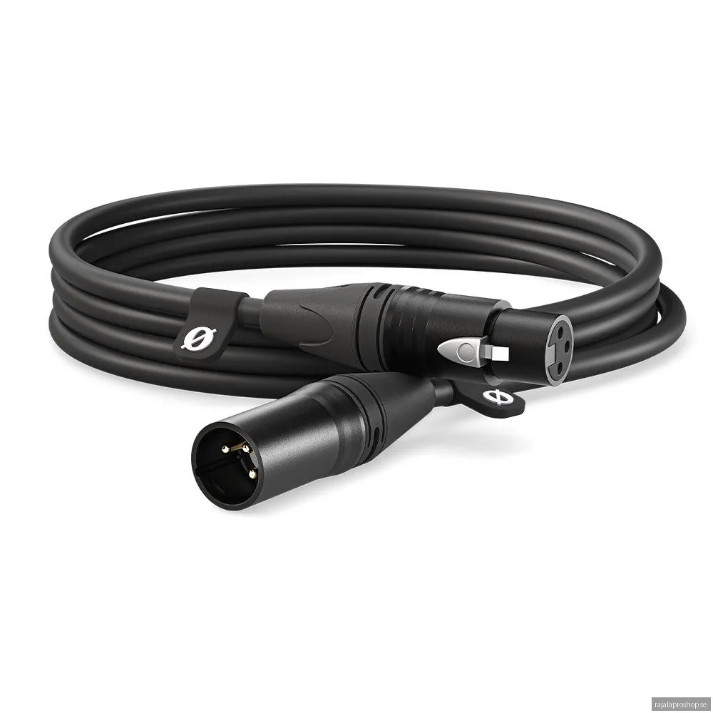 RØDE XLR-kabel 3 m, svart