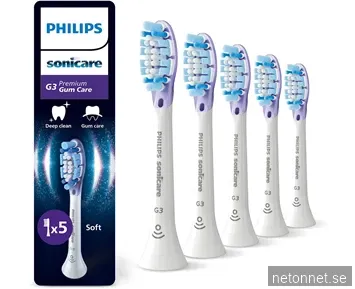 Philips Sonicare Brushhead G3, 5 pack, White