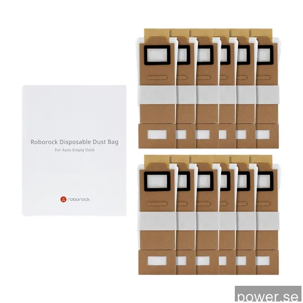 Roborock S7 MaxV Plus/S7+ dammpåsar, 12 st