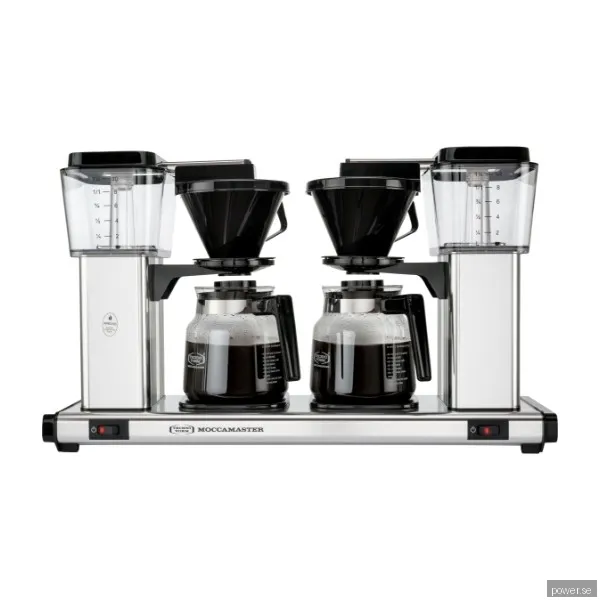 Moccamaster Manual Double kaffebryggare, Silver