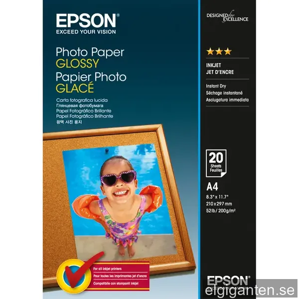 Epson C13S042538 A4 blankt fotopapper