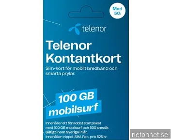 Telenor Prepaid Surf 100GB /1år