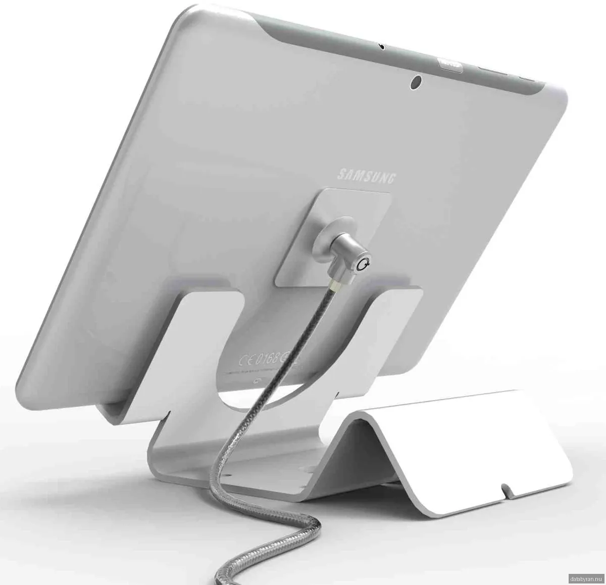 Bordsstativ Compulocks, universal, låsplatta med kabellås - Aluminium