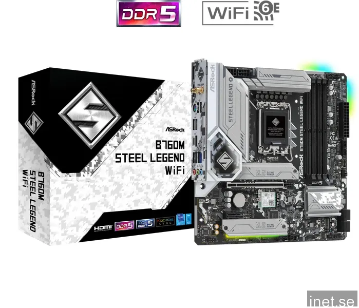 ASRock B760M Steel Legend WIFI Moderkort