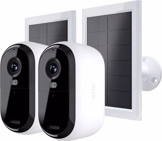 Arlo Essential 3 2K solpanelssäkerhetskamera (2 kameror)