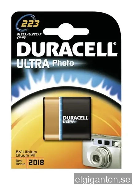 Duracell Ultra Photo 6V batteri 223