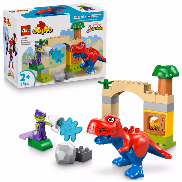 LEGO DUPLO Disney Dinosaurien Spidey-Rex mot Green Goblin 10463