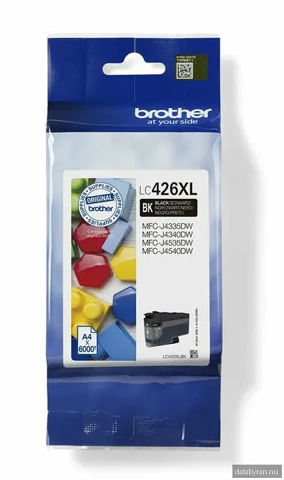 Brother LC426XLBK, Svart, 6000 sidor