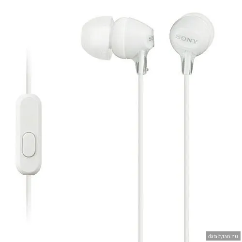 Sony MDR-EX15AP In-Ear Headset - Vit