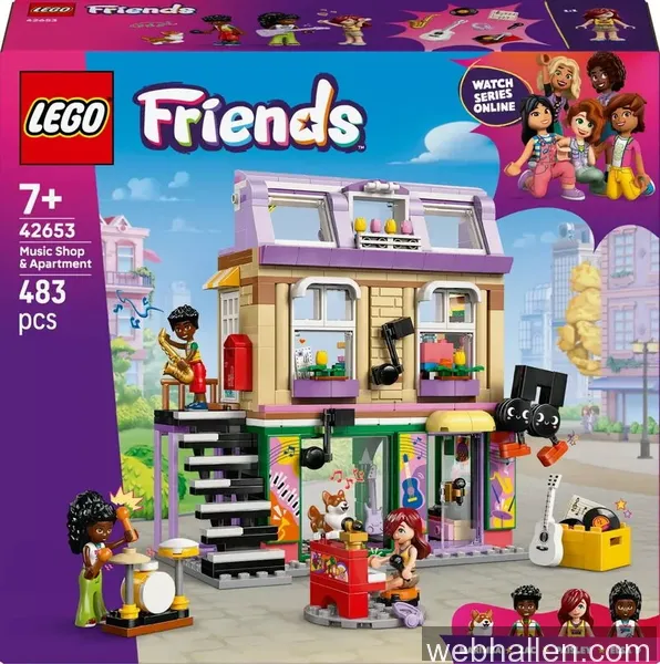 LEGO Friends Musikaffär och lägenhet 42653