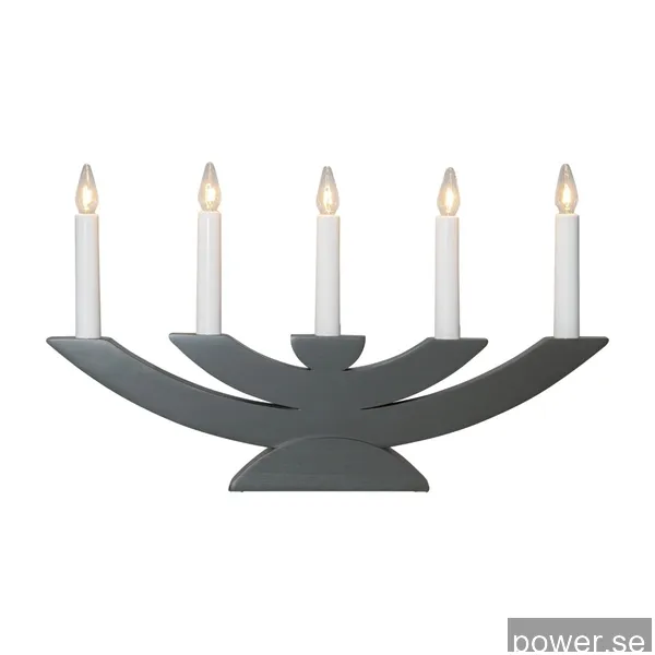 Star Trading 220-04 Navida ljusstake 42 cm, mörkgrå