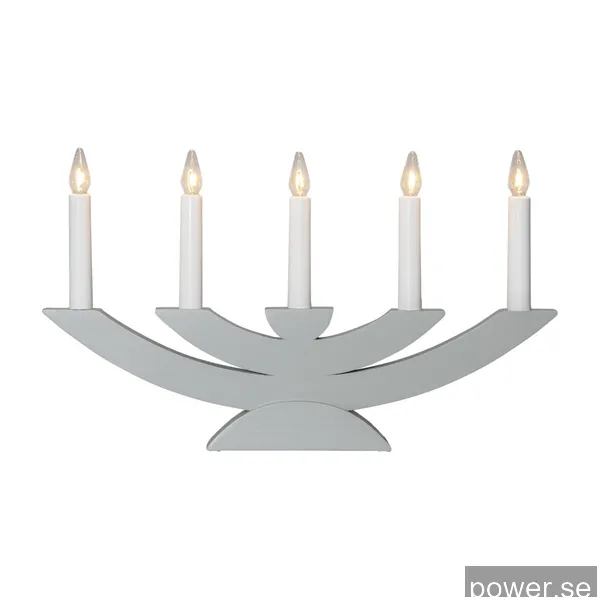 Star Trading 220-06 Navida ljusstake 42 cm, ljusgrå