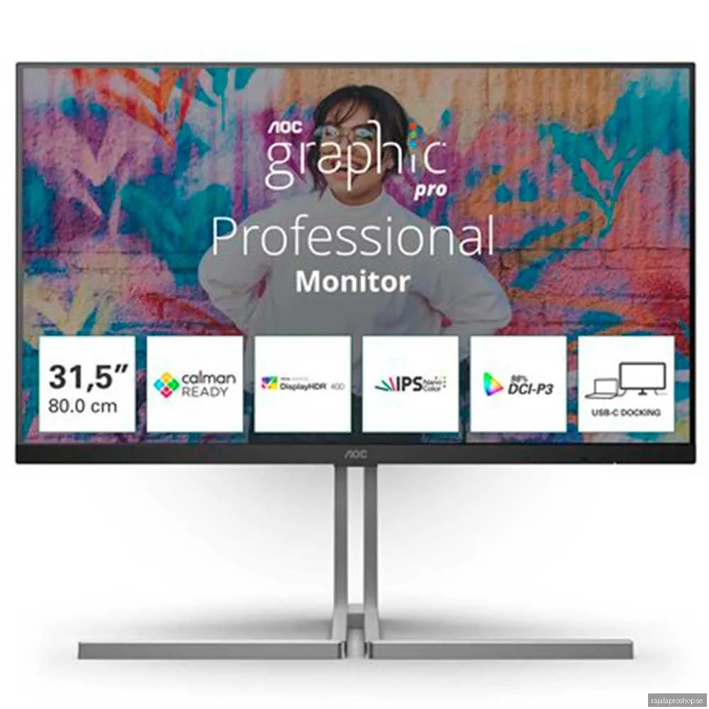 AOC U32U3CV Nano IPS 32 4K UHD -bildskärm