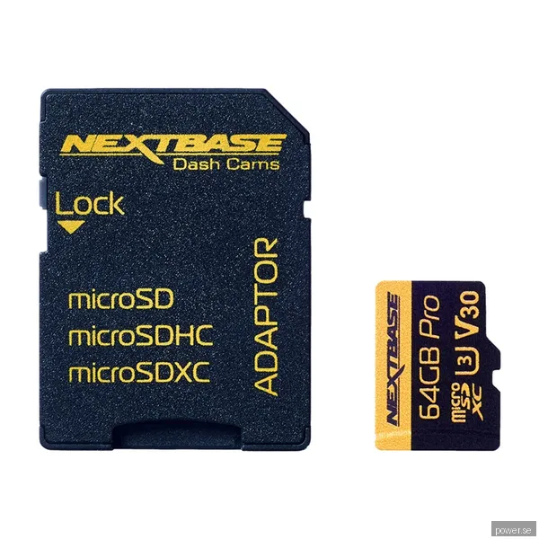 Nextbase 64 GB U3 microsd-minneskort