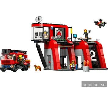 LEGO City Fire Brandstation med brandbil 60414