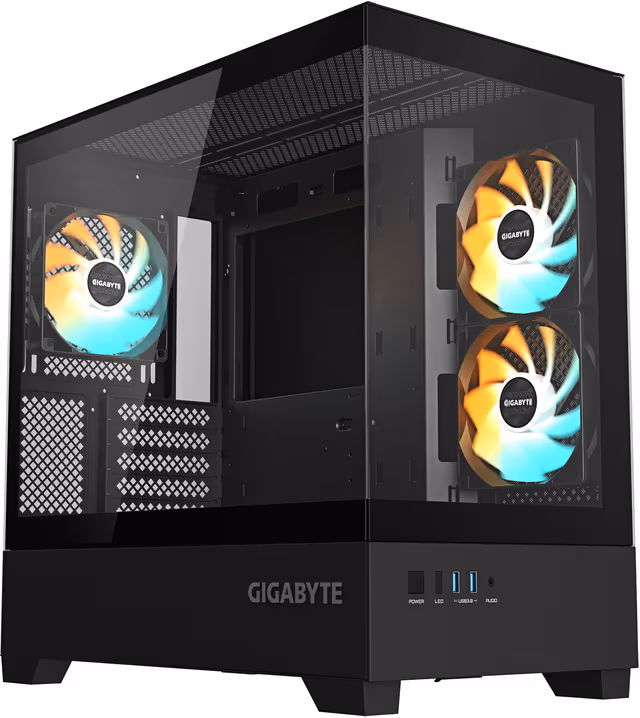 GIGABYTE C201 PANORAMIC - Chassi - Tower - Svart