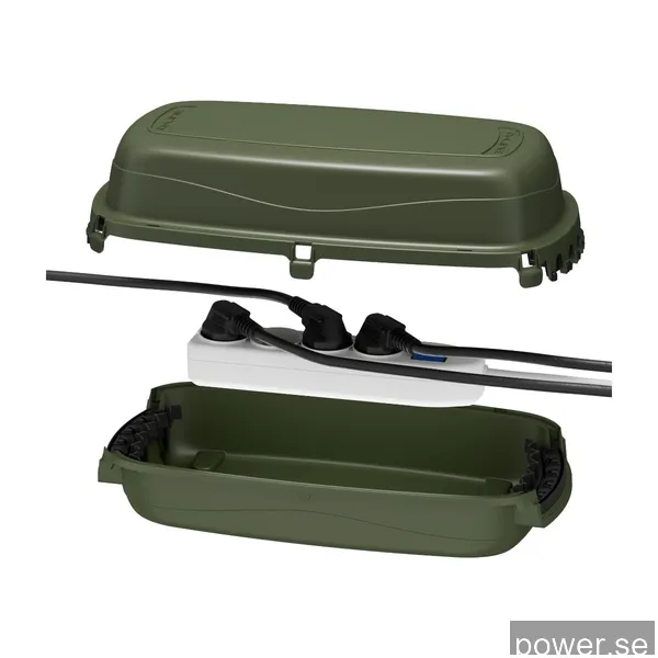 D-Line kabelbox för utomhusbruk Väderbeständig, grön