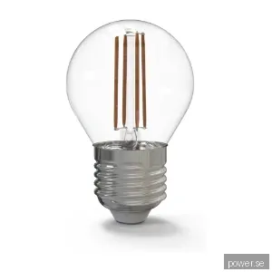 Kulz KLE27G300C E27 3W 300LM LED-lampa, klart glas