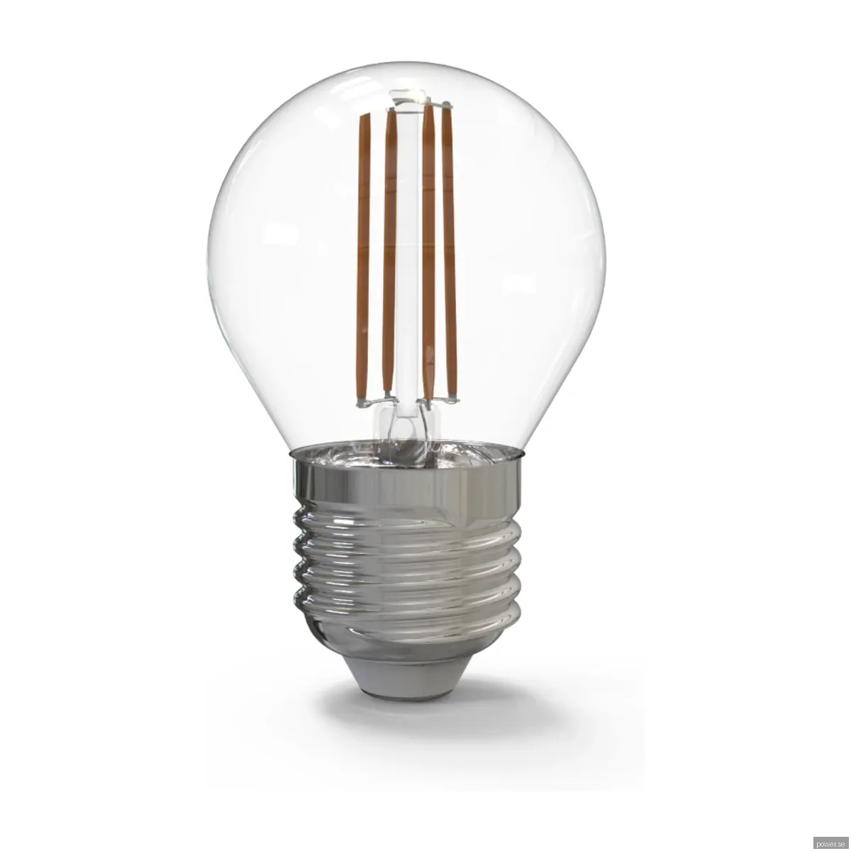 Kulz KLE27G450C E27 5W 450LM LED-lampa, klart glas